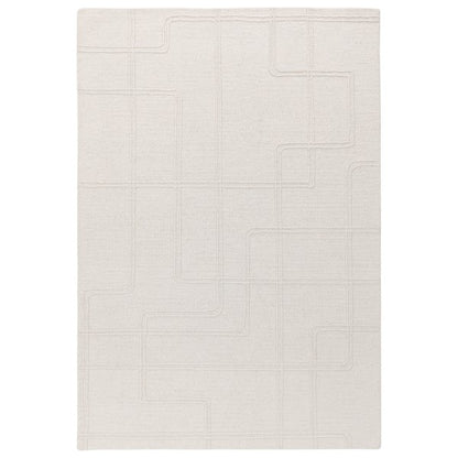 Asiatic luxury Boho Collection Ada Rug in cream with subtle geometric textured pattern