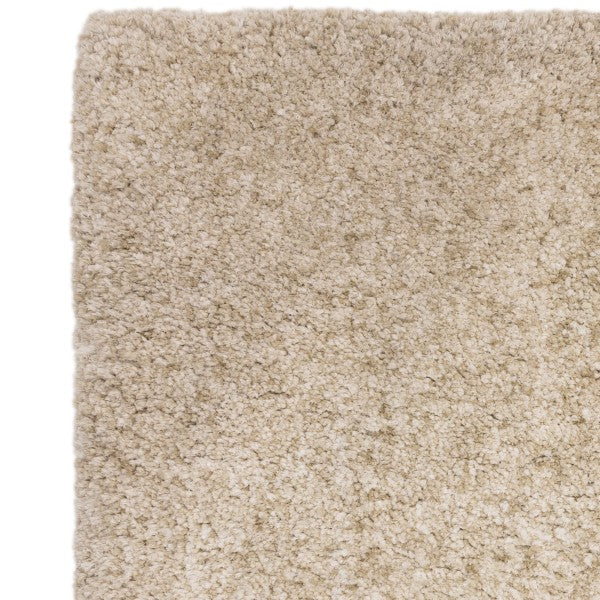 Close-up of Asiatic Boho Collection Barnaby Rug showing soft beige luxury textured fibres