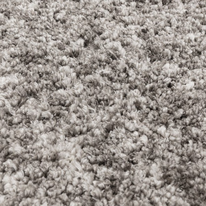 Close-up of soft textured beige luxury rug from Asiatic Boho Collection Barnaby Rug