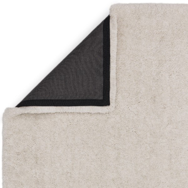 Asiatic luxury Boho Collection Barnaby Rug in soft cream with durable black non-slip backing
