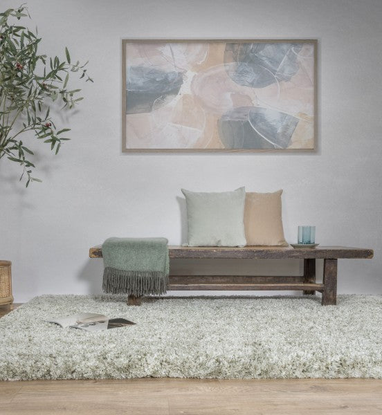 Asiatic Boho Collection Barnaby Rug luxury thick shaggy rug in a modern living room setting