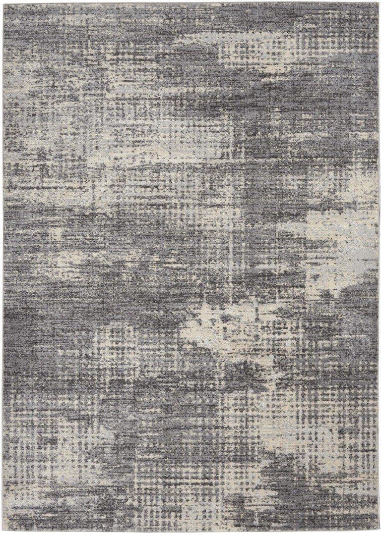 Nourison Luxury Rug from The Calvin Klein Rush Rug Collection in a contemporary grey design