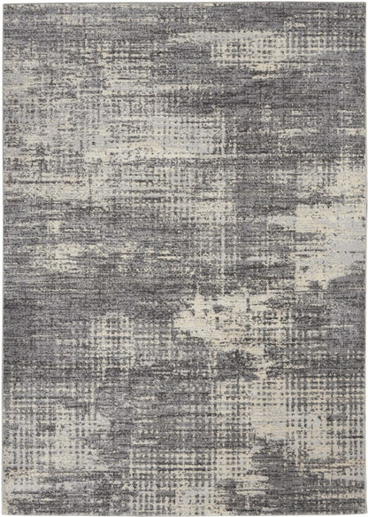 Nourison Luxury Rug from The Calvin Klein Rush Rug Collection in a contemporary grey design