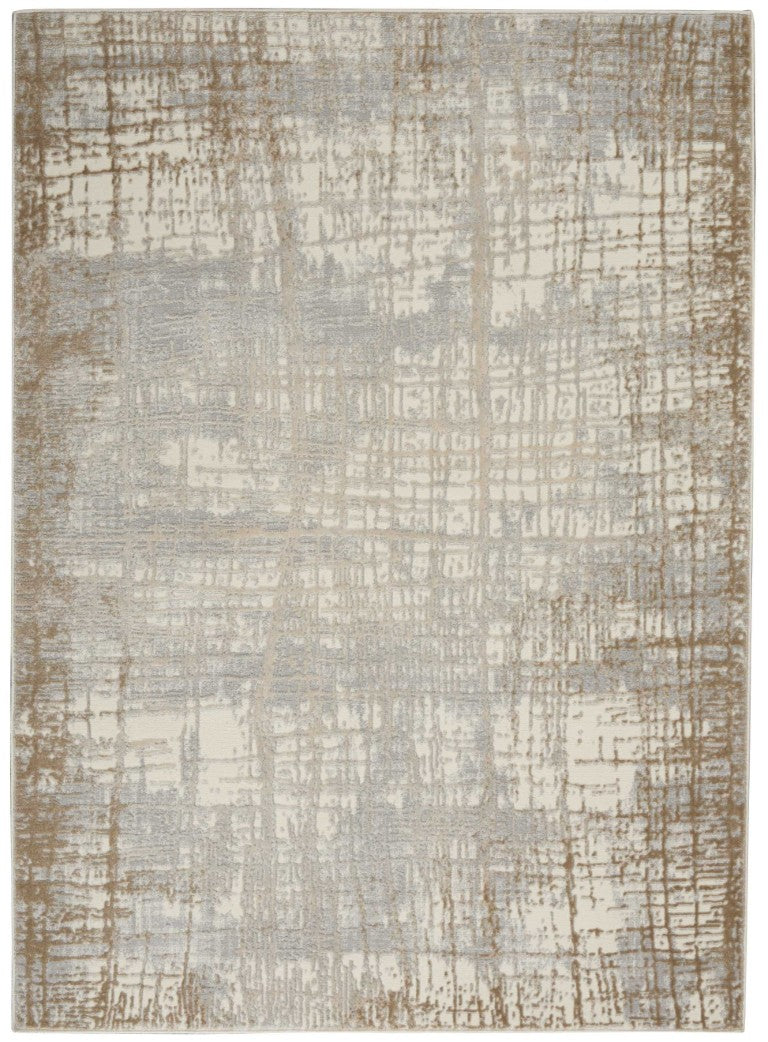 Nourison Luxury Rug from The Calvin Klein Rush Rug Collection in stylish neutral tones