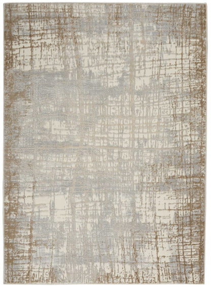 Nourison Luxury Rug from The Calvin Klein Rush Rug Collection in stylish neutral tones