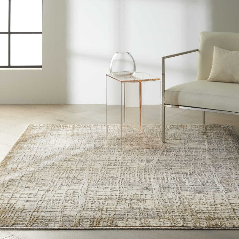 The Calvin Klein Rush Rug Collection in neutral tones for modern interior decor