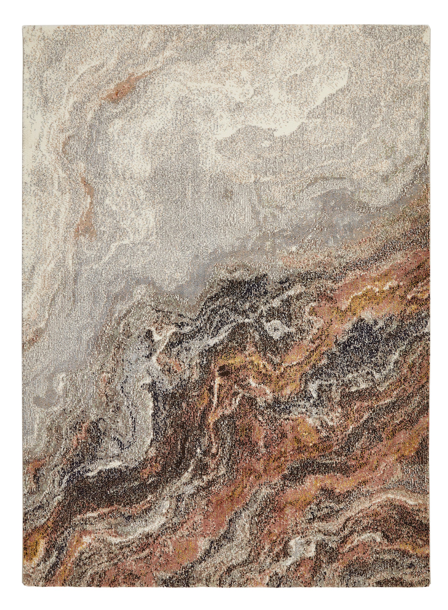 Concept Looms Amara Rug featuring an elegant abstract design with subtle earthy tones