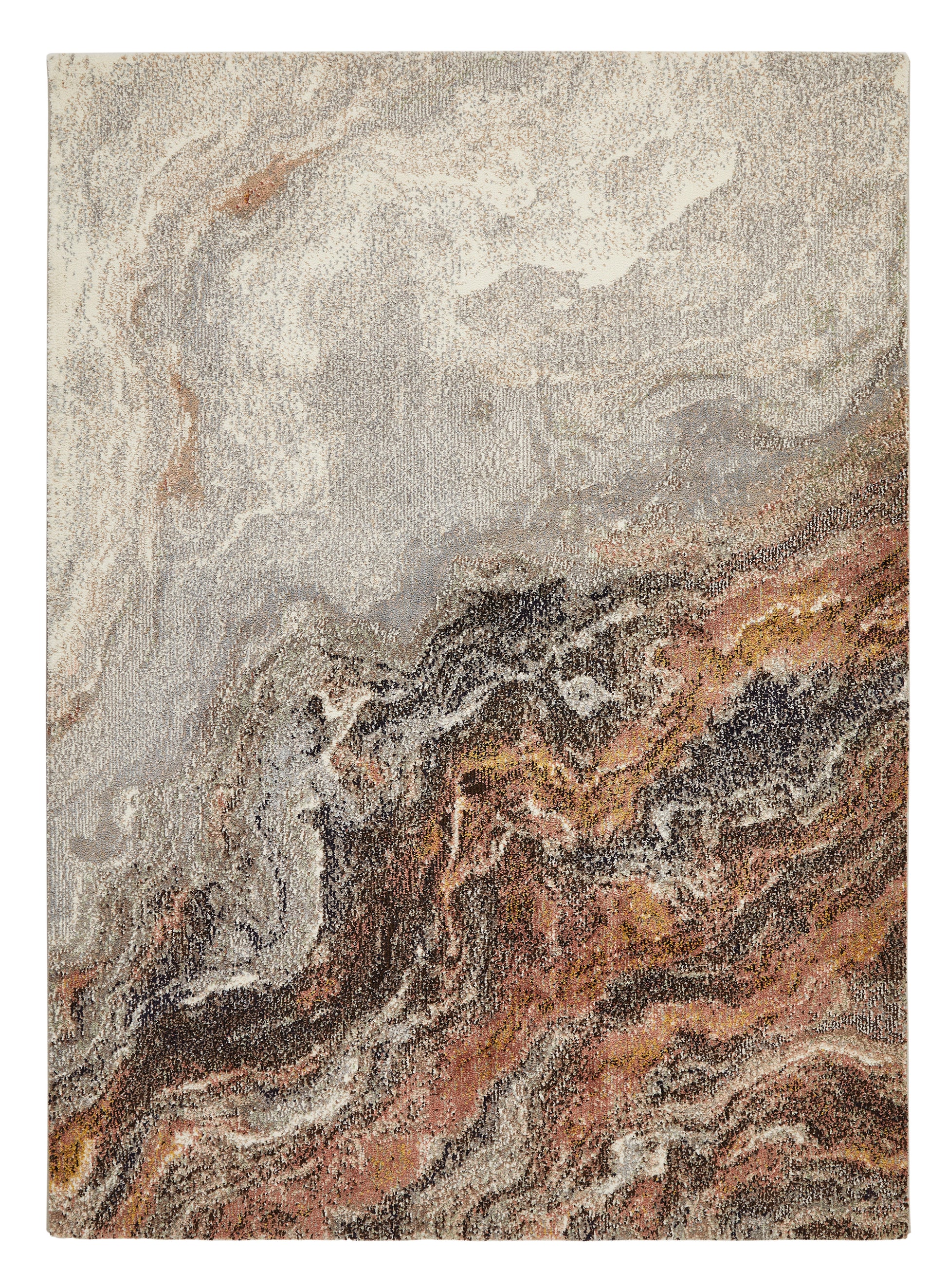 Concept Looms Amara Rug featuring an elegant abstract design with subtle earthy tones