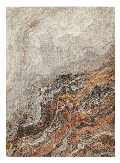 Concept Looms Amara Rug featuring an elegant marble design in earthy tones for luxurious interiors