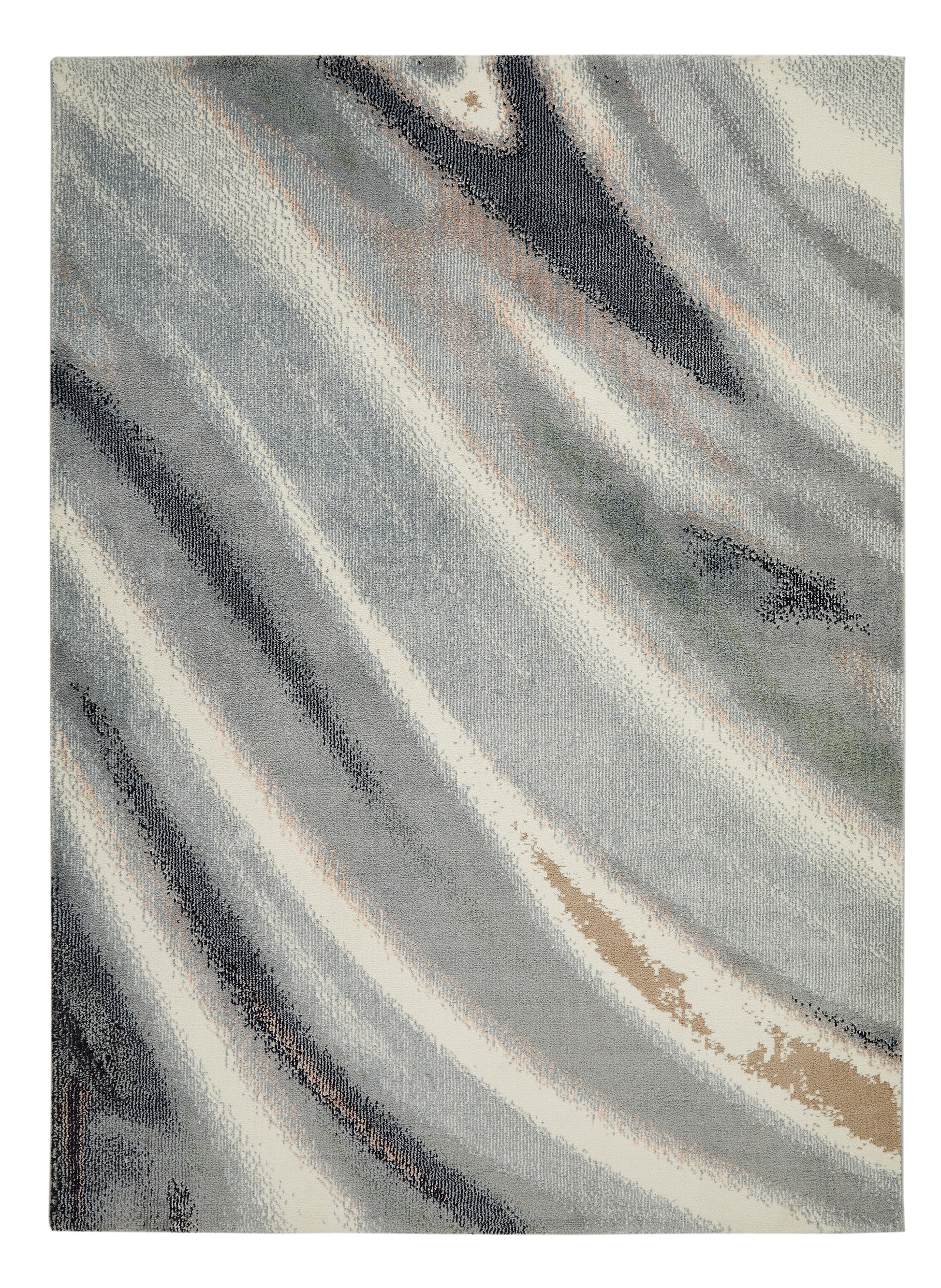 Concept Looms Amara Rug with a flowing design in grey tones, perfect for luxurious interior spaces.