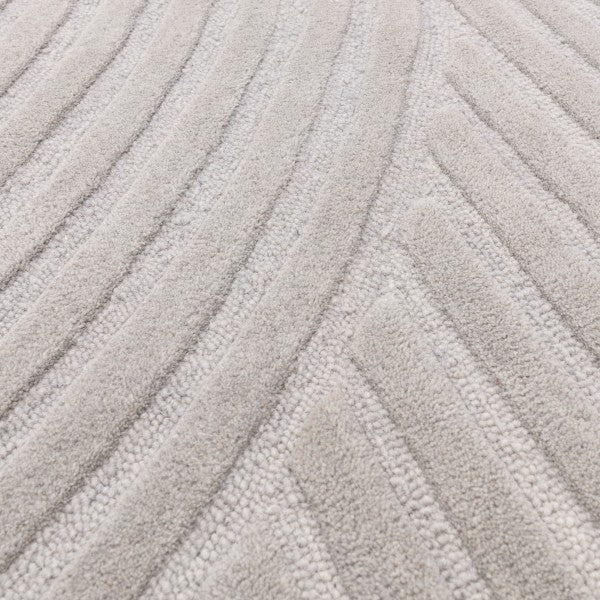 Asiatic luxury rug from the Contemporary Plains Collection - Hague with textured neutral wave pattern