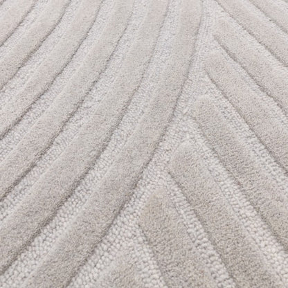 Asiatic luxury rug from the Contemporary Plains Collection - Hague with textured neutral wave pattern