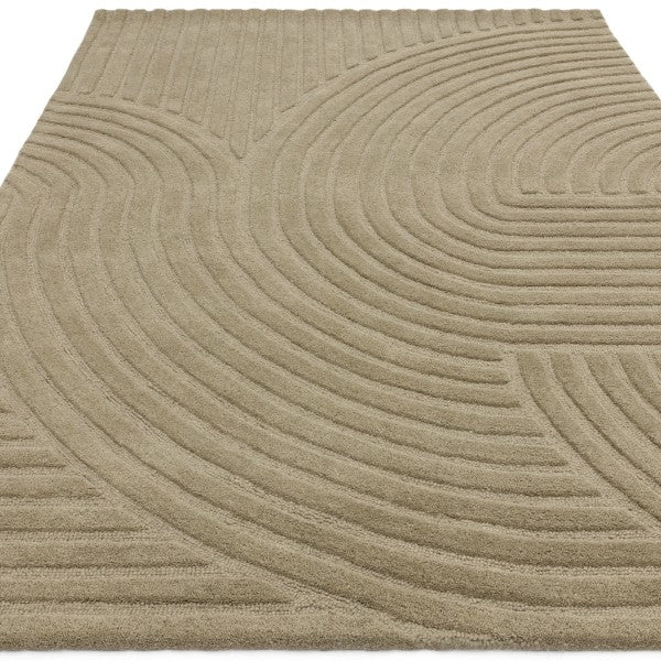 Asiatic luxury rug from the Contemporary Plains Collection - Hague featuring textured geometric patterns in beige