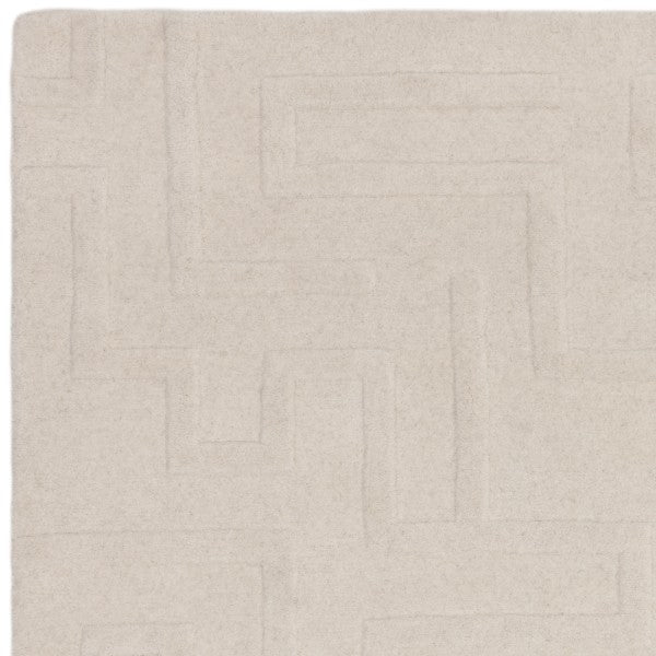 Asiatic Contemporary Plains Collection Maze Rug in soft beige with subtle geometric patterns