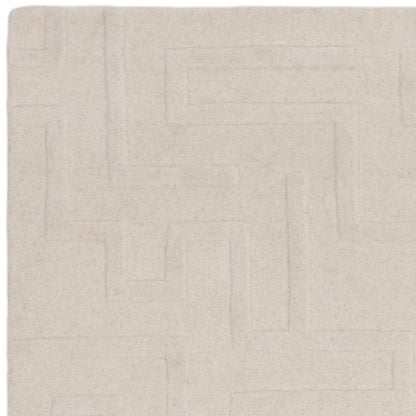Asiatic Contemporary Plains Collection Maze Rug in soft beige with subtle geometric patterns