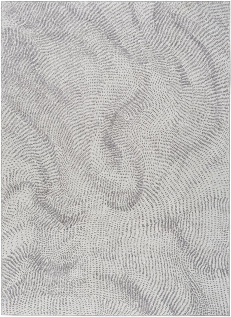 The DKNY Central Park West Rug Collection featuring a contemporary grey patterned design for luxury interiors