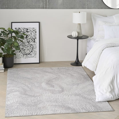 Elegant Nourison luxury rug from The DKNY Central Park West Rug Collection in a modern setting