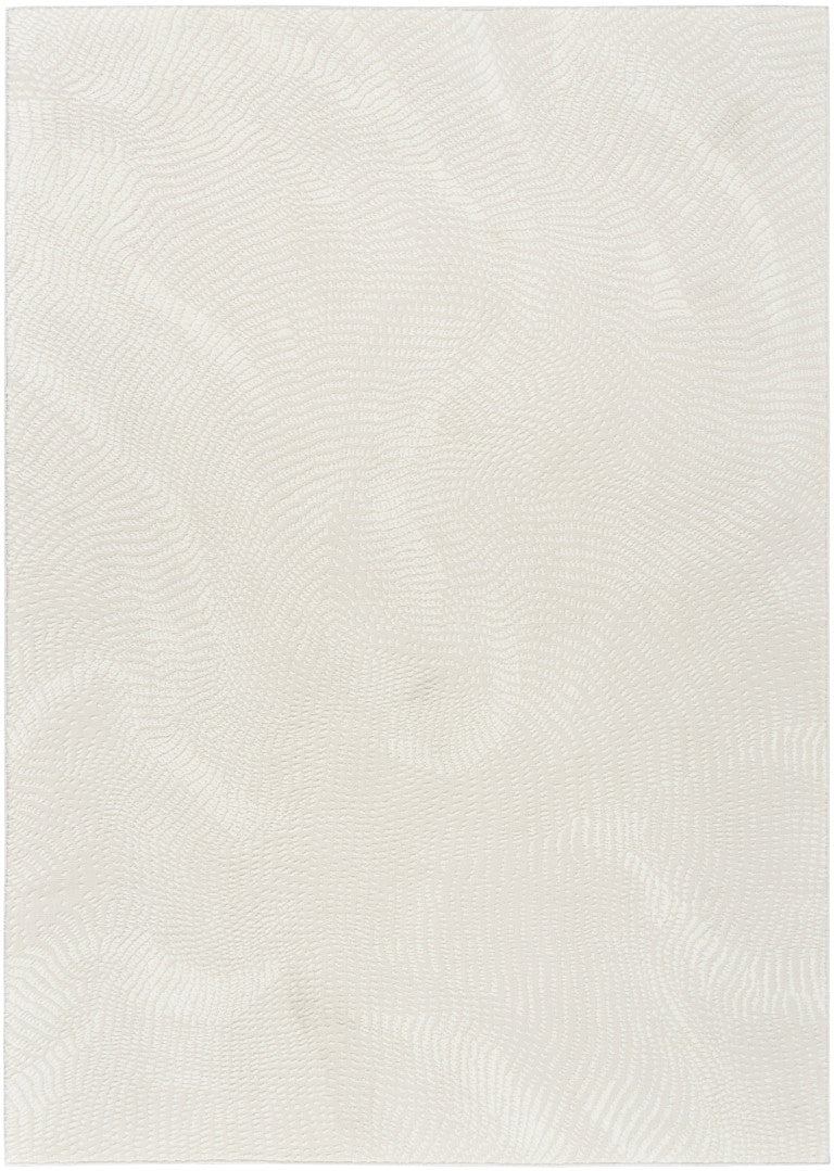 Luxury Nourison DKNY Central Park West Rug Collection in soft cream tones with textured design