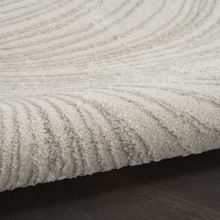 Close-up of the soft texture of The DKNY Central Park West Rug Collection in neutral colour