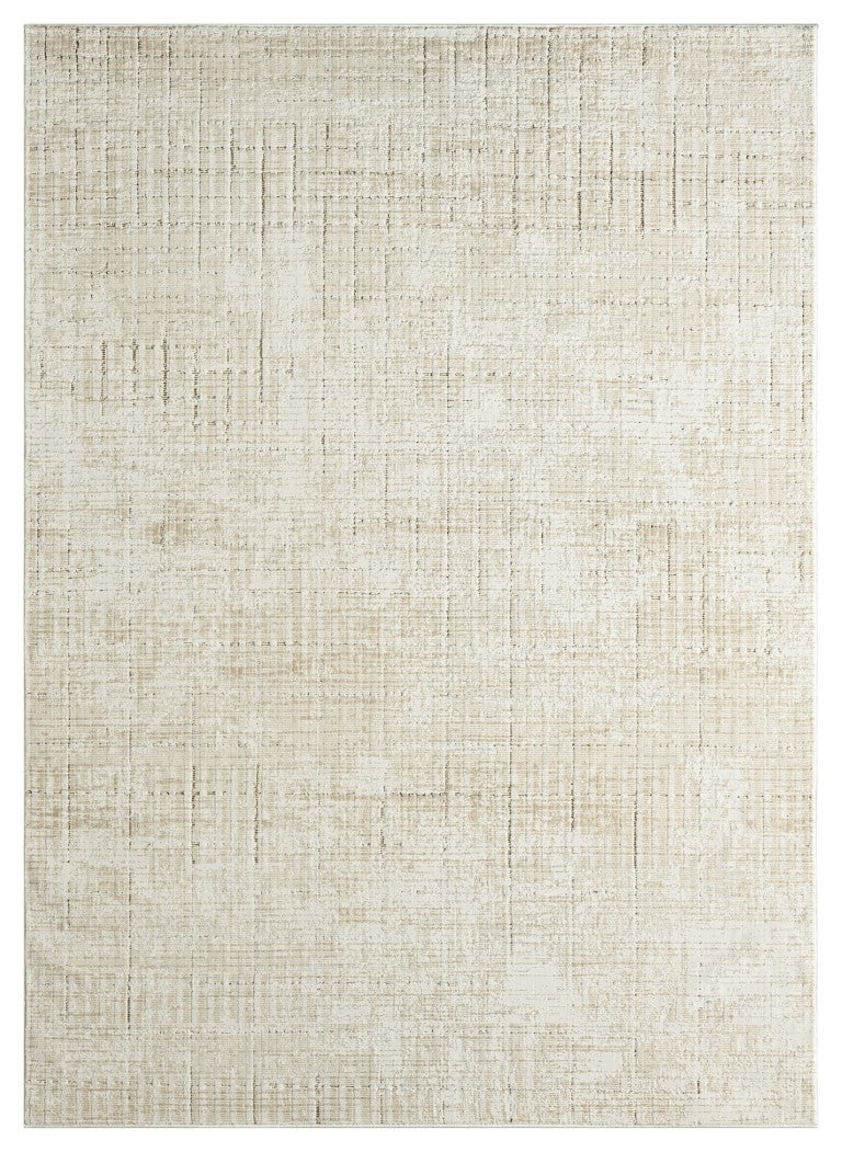 Luxury neutral Nourison rug from The DKNY Grand Street Rug Collection, perfect for elegant interiors