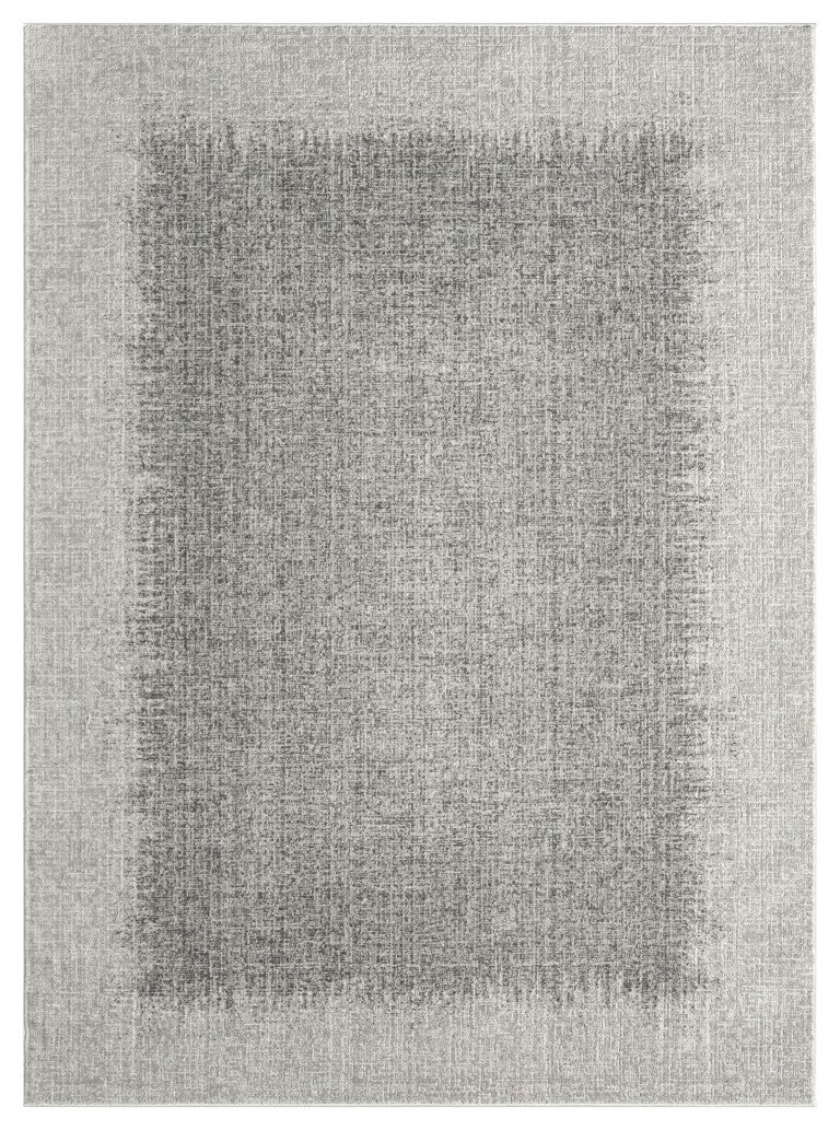 Luxury Nourison DKNY Grand Street Rug Collection in Grey with Modern Textured Design