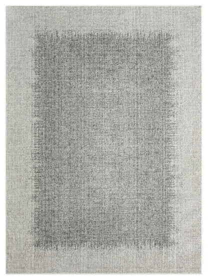 Luxury Nourison DKNY Grand Street Rug Collection in Grey with Modern Textured Design