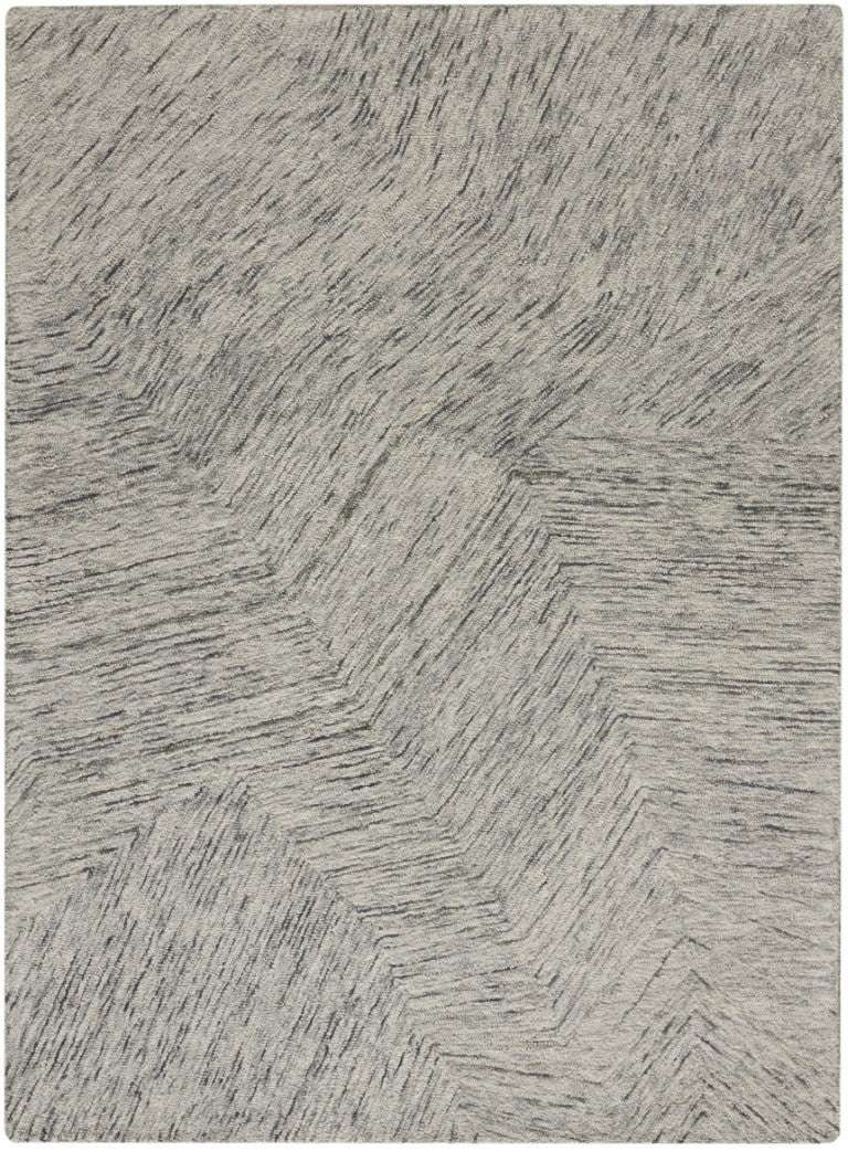 Luxury grey rug from The DKNY Pure Angles Rug Collection featuring a modern geometric design
