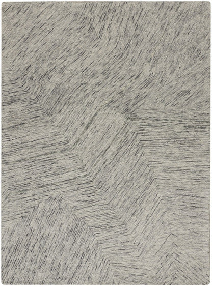 Luxury grey rug from The DKNY Pure Angles Rug Collection featuring a modern geometric design