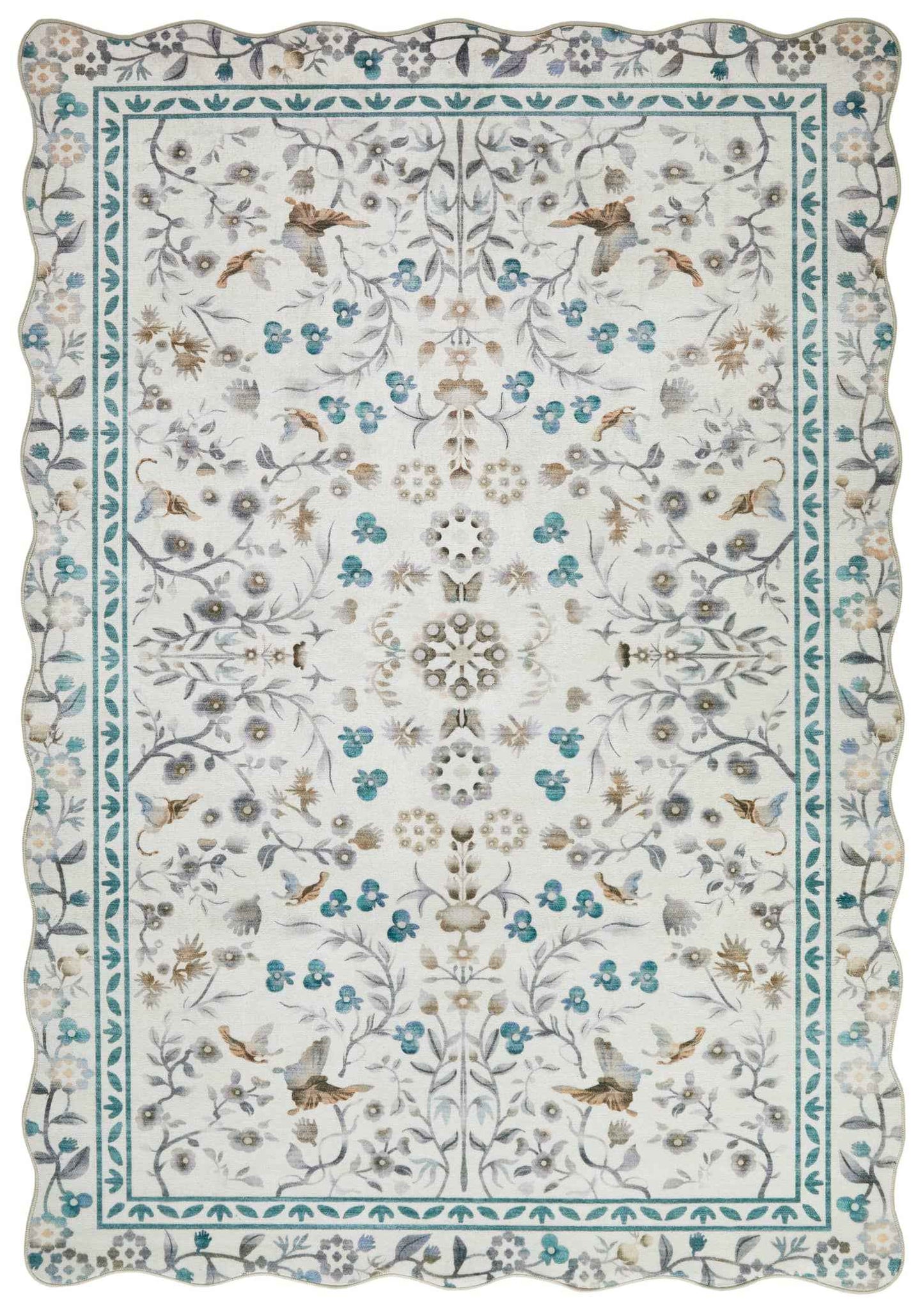 Liberty Floral Washable Rugs - London Luxury Rugs Online