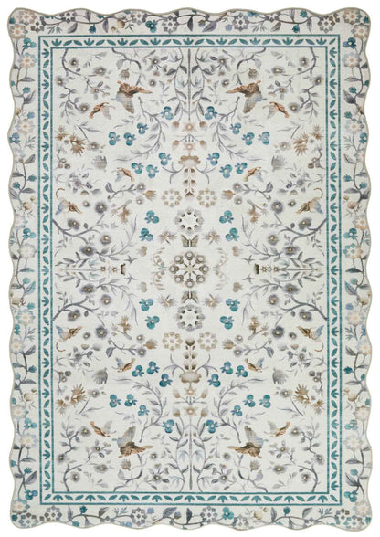 Liberty Floral Washable Rugs - London Luxury Rugs Online