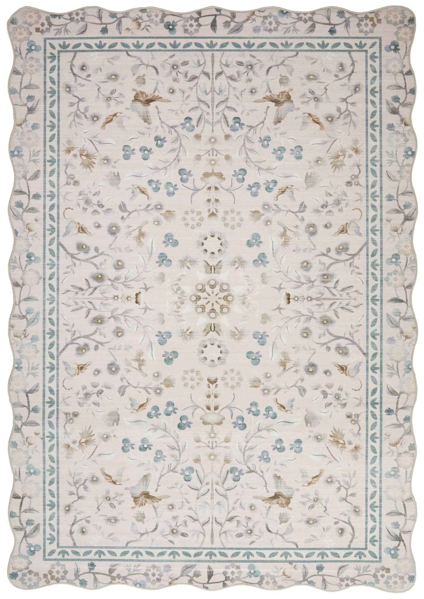 Liberty Floral Washable Rugs - London Luxury Rugs Online