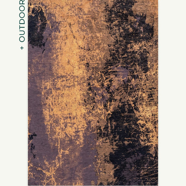 Cracks Outdoor Rug from Louis De Poortere featuring an abstract design in earthy tones