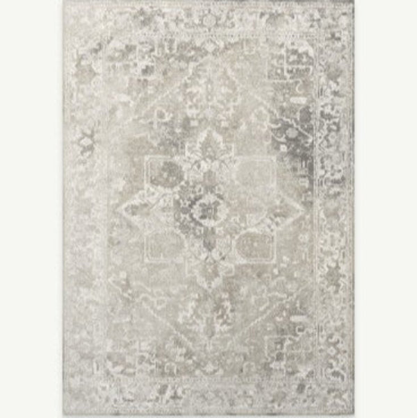 Louis De Poortere Tabriz rug luxury design with intricate patterns in soft neutral tones