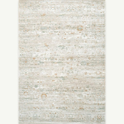 Louis De Poortere Ushak rug in muted beige and blue tones with subtle vintage pattern