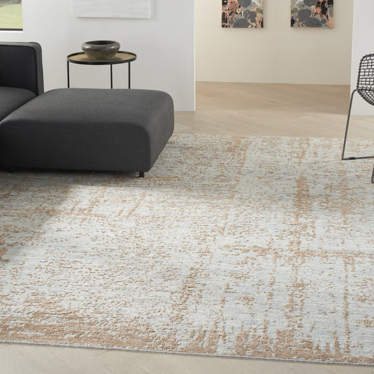 Luna Handmade Rug Collection by Nourison in a modern living room setting featuring soft tones