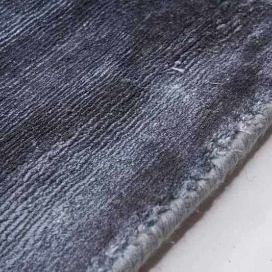 Plain Dark Blue Handmade Rug