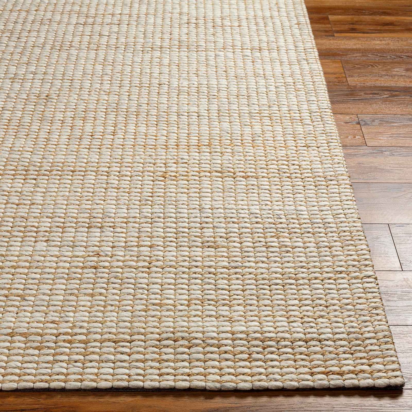 Priya Hand Woven Jute Wool Rug