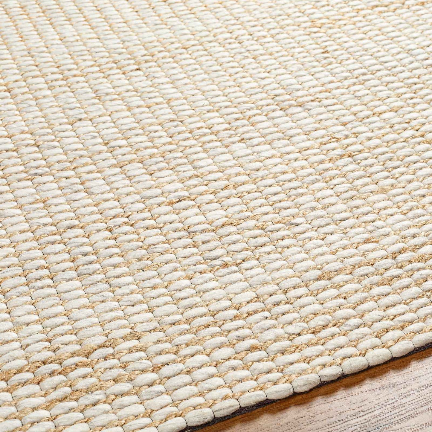 Priya Hand Woven Jute Wool Rug