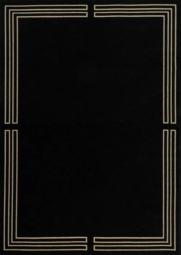 Black book with decorative white border