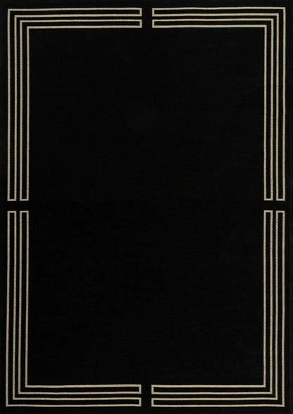 Black book with decorative white border