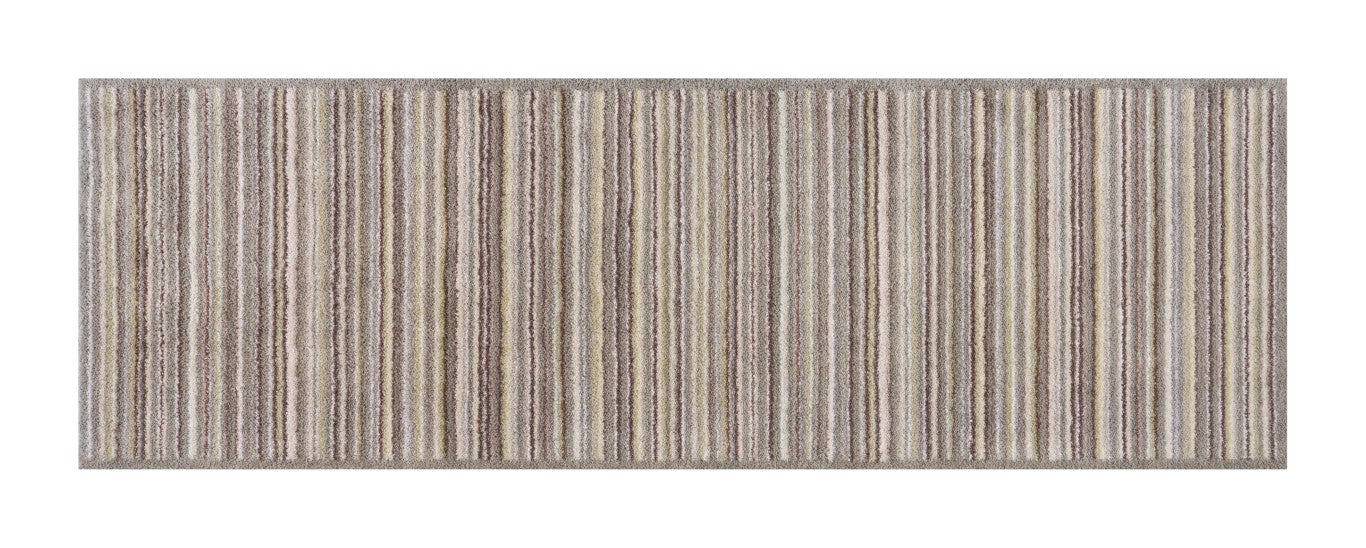Striped Turtle Mat Floor Mat in Neutral Tones for Easy Indoor Décor and Dirt Trapping