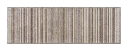 Striped Turtle Mat Floor Mat in Neutral Tones for Easy Indoor Décor and Dirt Trapping