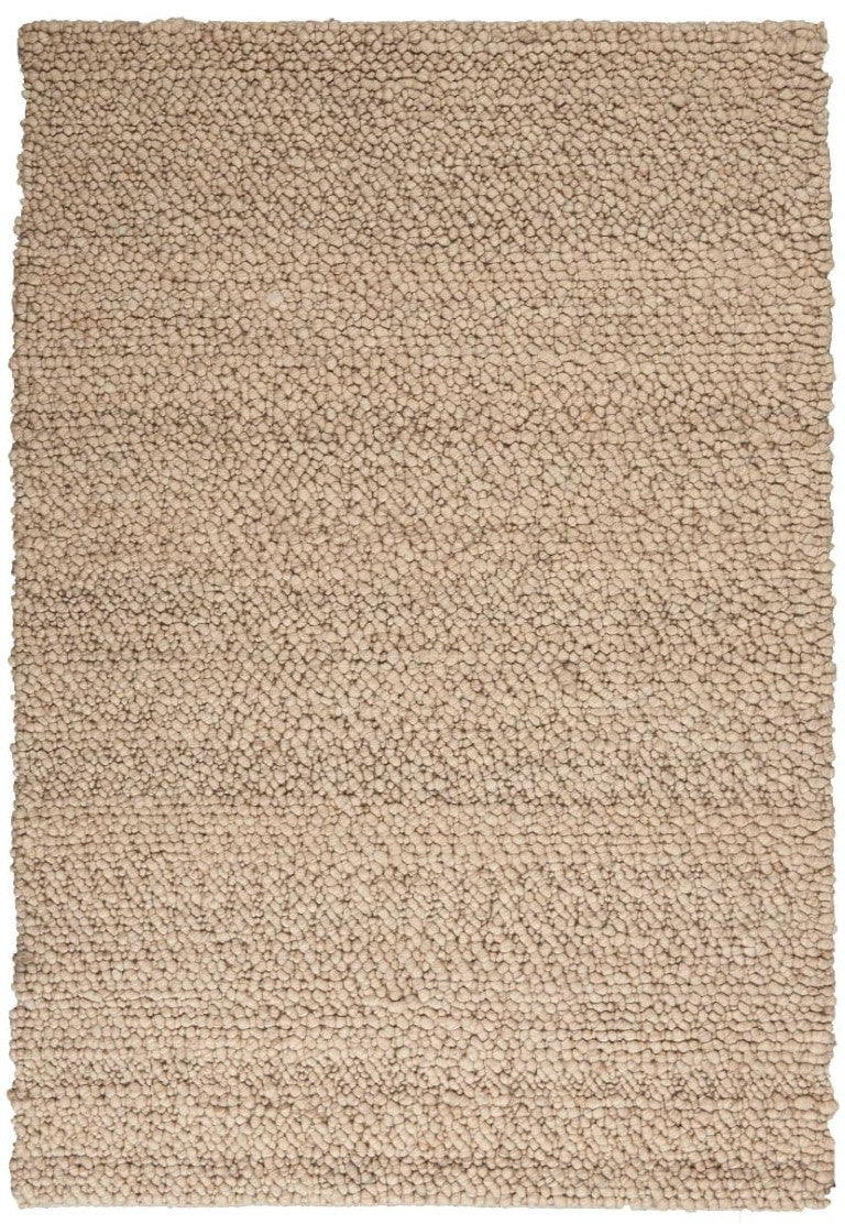 Nourison The Calvin Klein Riverstone Rug Collection in woven beige for a luxurious home decor