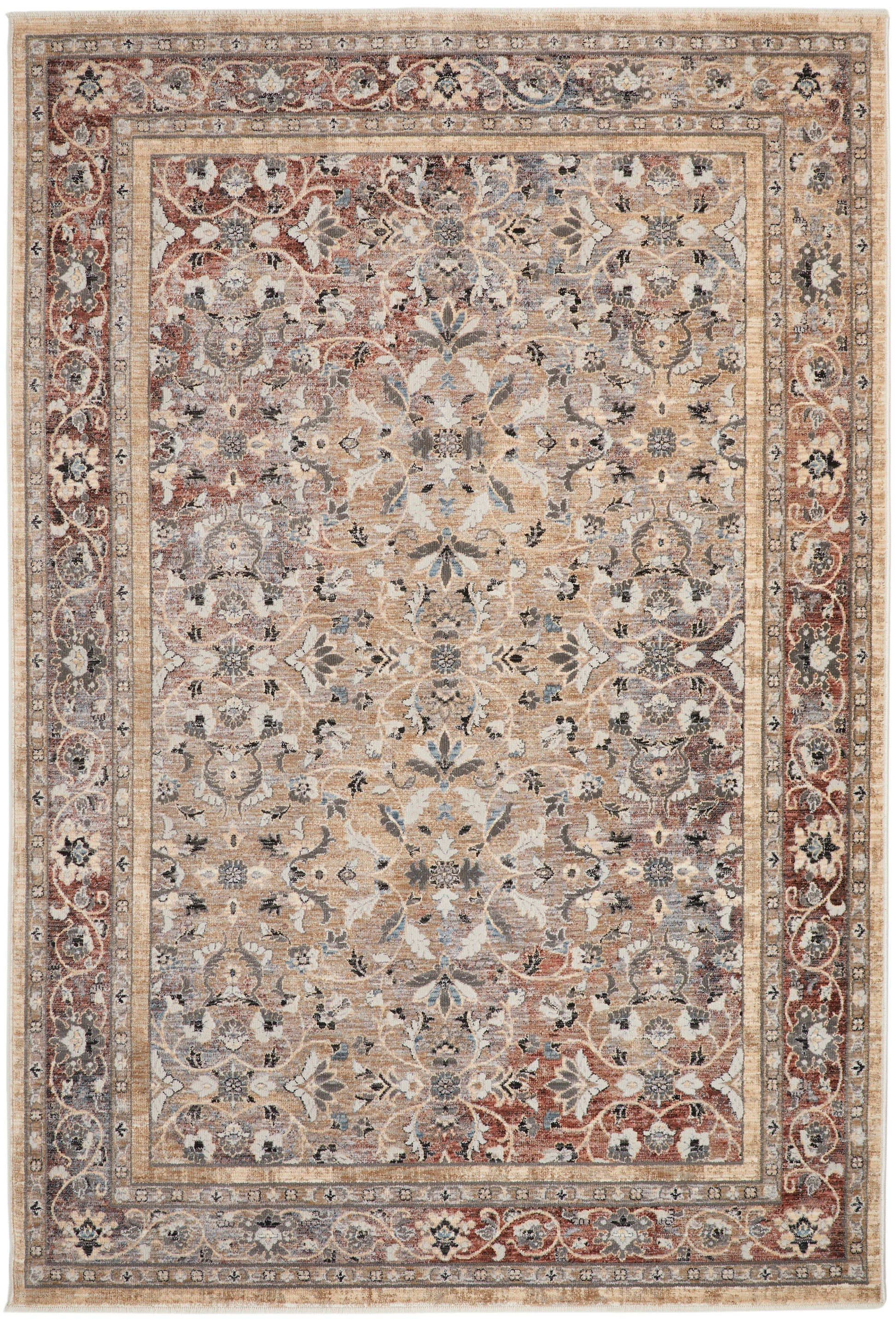 Luxurious vintage-style rug from The Legacy Rug Collection with intricate floral patterns