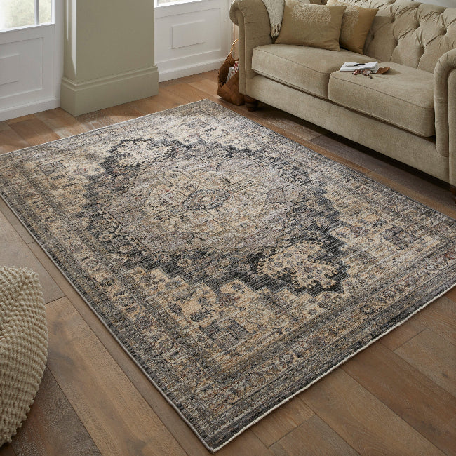 Elegant luxury rug from The Legacy Rug Collection, featuring intricate patterns and neutral tones for stylish interiors