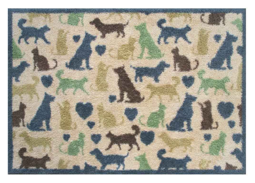Cats And Dogs Design Indoor Mat - London Luxury Rugs Online