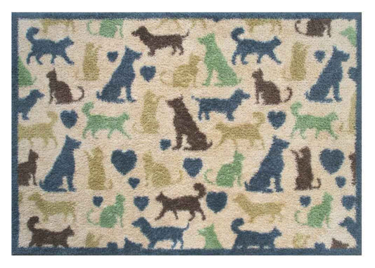 Cats And Dogs Design Indoor Mat - London Luxury Rugs Online