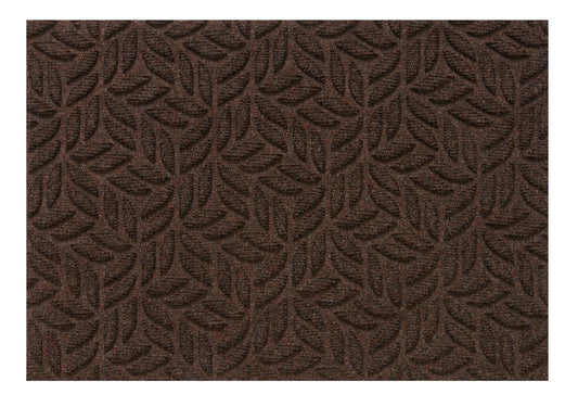 Turtle Mats Dune Outdoor Floor Mat in Brown with Leaf Design for Outdoor Use
