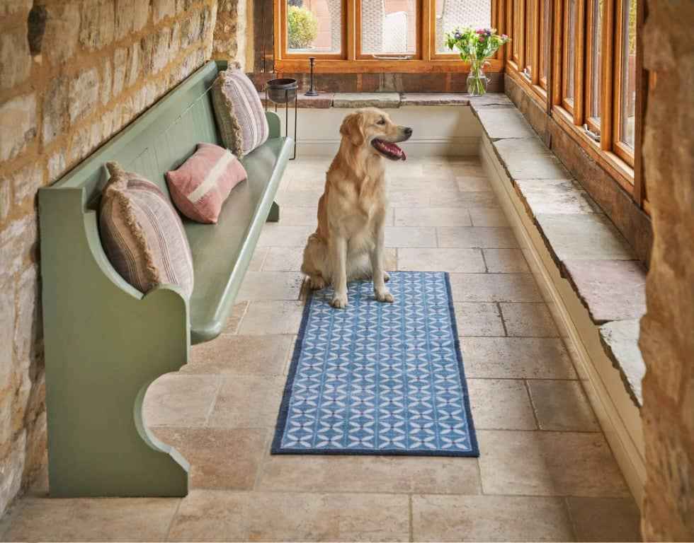 Flower Fields Design Indoor Mat - London Luxury Rugs Online