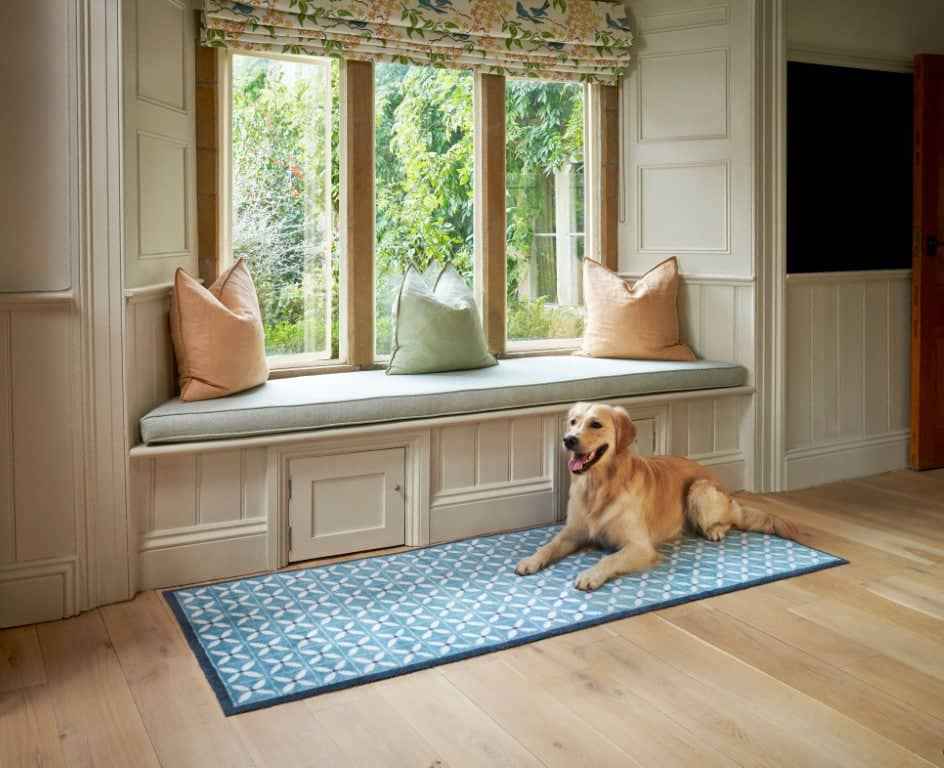Flower Fields Design Indoor Mat - London Luxury Rugs Online